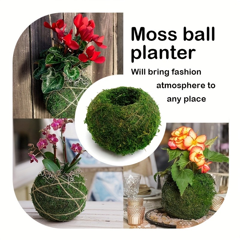 Artificial Moss Ball Planter,  - огляд і ціна Sphagnum Moss Dry