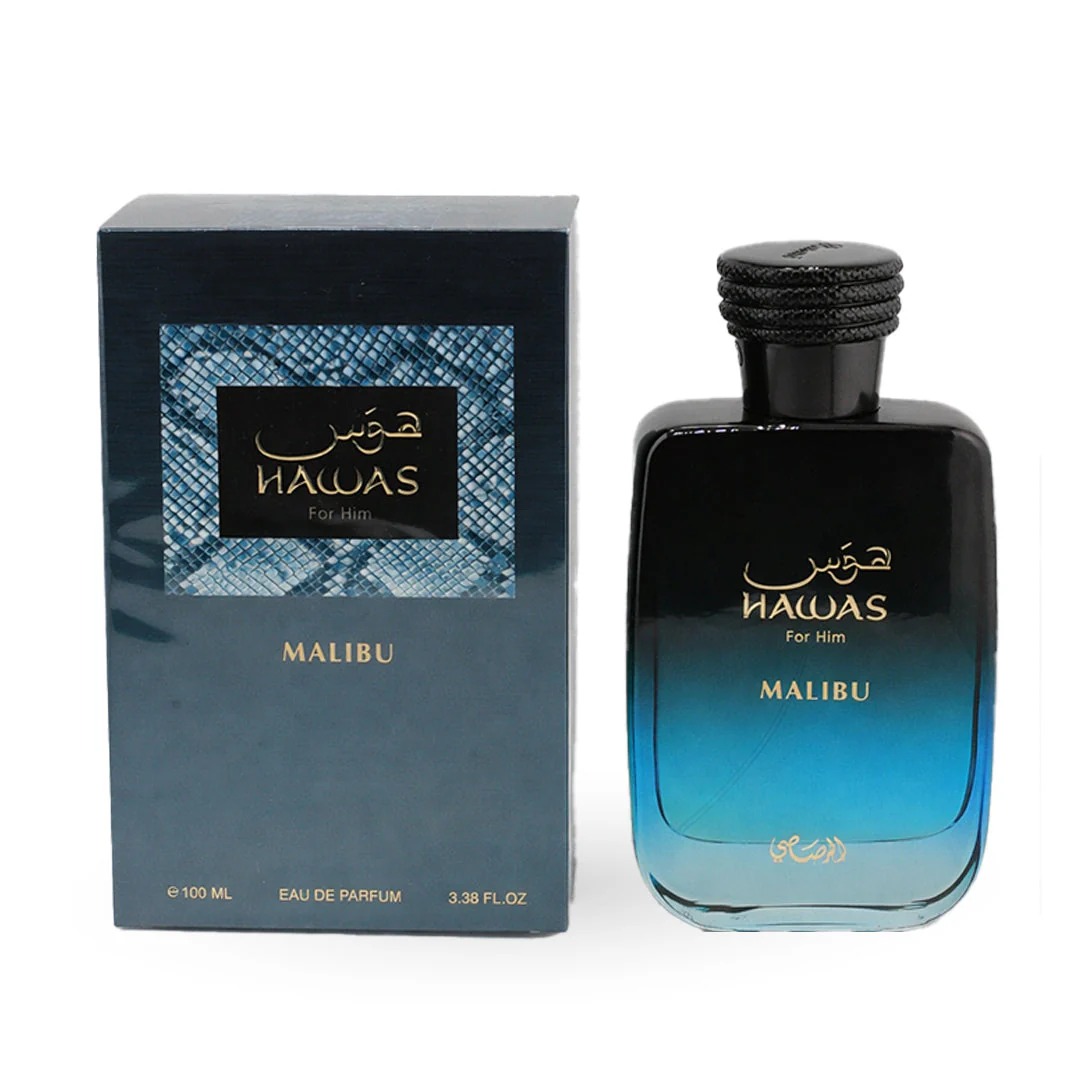 Rasasi Hawas Malibu For Him ED - огляд і ціна Misting Bottle Fine